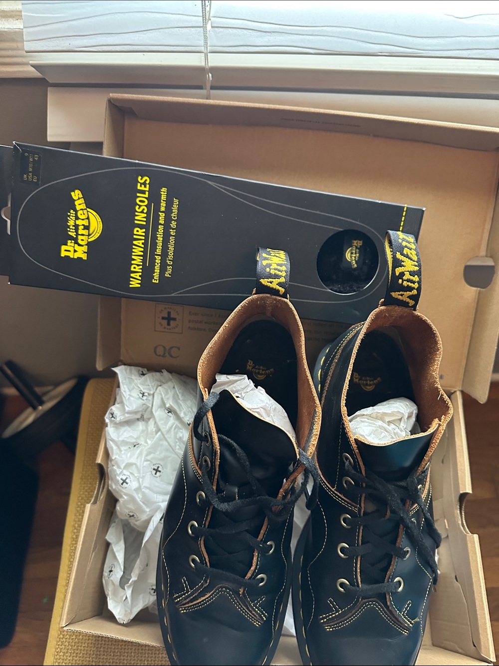 Dr. Martens Black Leather Chukka Boots with Yellow Stitching - Picture 4 of 7